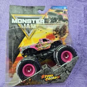 Stone Crusher Monster Jam Truck Pink